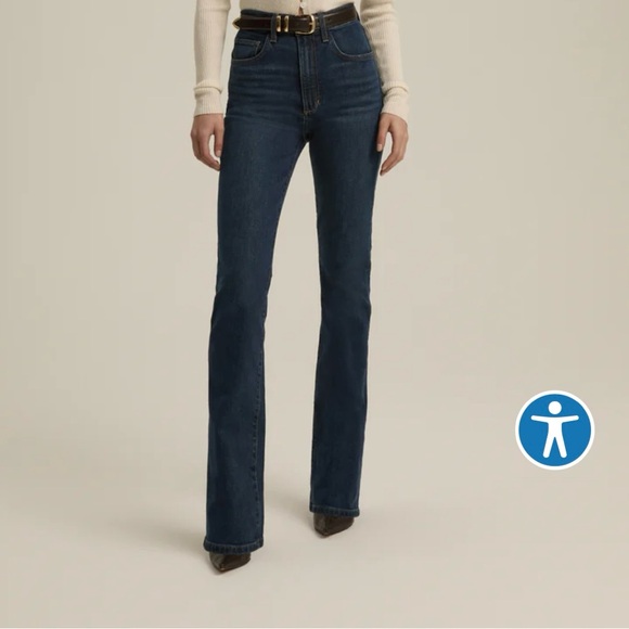 Favorite Daughter Dark Blue Flare Jeans